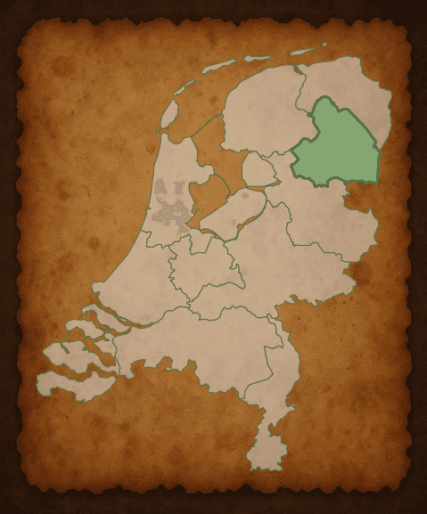 Kaart van Drenthe