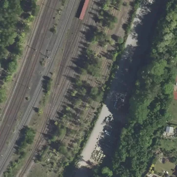 Verlaten Treinrails